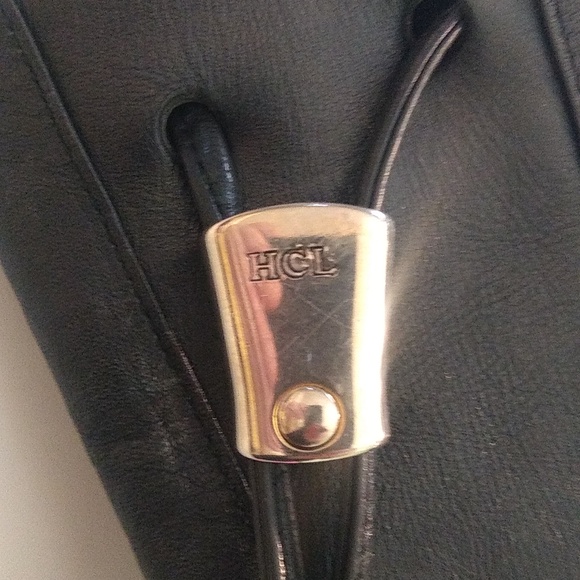 Vintage HCL black leather bucket bag 1052736 - Picture 2 of 13